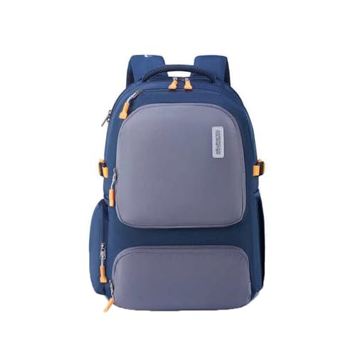 Image of American Tourister Zipper Brett 3.0 Polyester Men's Backpack (Free Size, Grey)