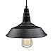 LNC Pendant Lighting Hanging Lamp with Paint Baking Finish for Kitchen, Dining Room, Bar Counter, A0190701, Black