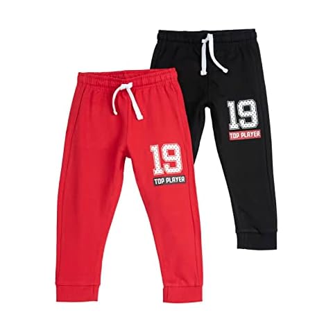 Chicco Set Langhosen aus Fleece, Jogginghose Jungen, Rot, 6 Jahre (pack of 2) Cover