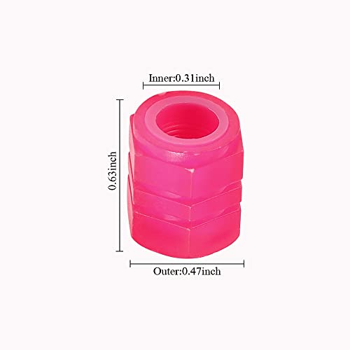 Valve Stem Caps, 4 Pack Universal Glow Car Tire Valve Caps Wheel Rim Dust Cover Fits Cars, Trucks, Bikes, Motorcycles, Bicycles #TOP5