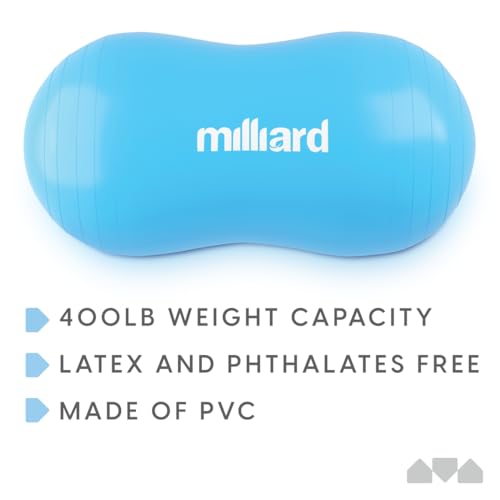 Image of Milliard Peanut Ball Physio Roll for Exercise, Therapy, Labor, Birthing and Dog Training