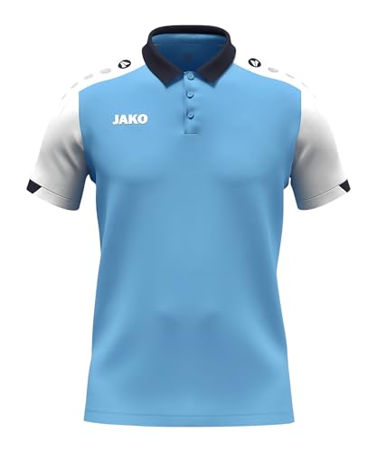 Polo Dynamic JAKO bleu ciel blanc marine vêtement de sport unisexe taille 4XL