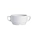 Cardinal Arcoroc Candour White Porcelain Stackable 9 oz. Soup Bowl