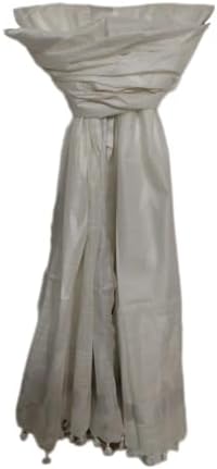 Women's Bhagalpuri Linen Cotton Blend Handloom Ikkat Dupatta with Zari Design, 2.25 Metres