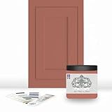 ALL-IN-ONE Paint by Heirloom Traditions, Sedona (Warm Coral), 8oz Sample - Durable cabinet and furniture paint. Built in primer and top coat, no sanding needed. Includes our 30 featured color card.