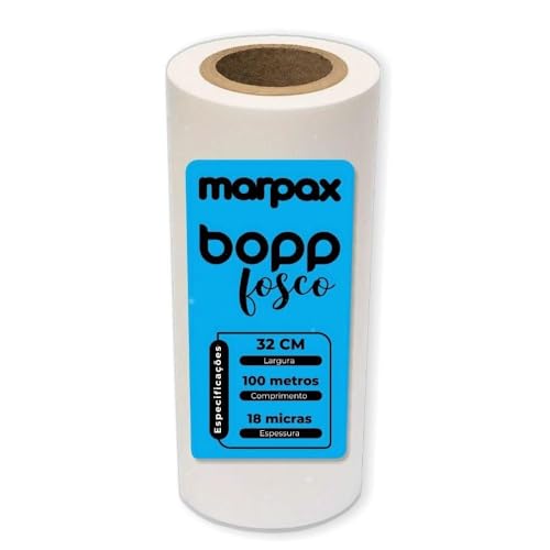 BOPP Fosco para laminação Bobina A3 32cmx100m Marpax 01un