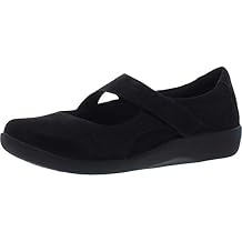 Clarks Sillian Bella Womens Slip On, 8 BM US, Black