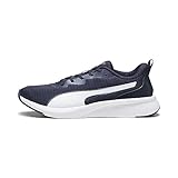 PUMA Flyer Lite Zapatillas para correr de carretera, Unisex adulto, Navy White Blue, 42.5 EU