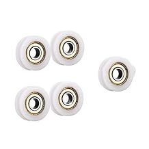 U Groove Roller Wheel Bearing Roller Wheel U Type Groove Pulley U Groove Sliding Wheel 5pcs deep Groove Nylon Pulley Wheels Roller for Slide 8 * 46.5 * 10mm