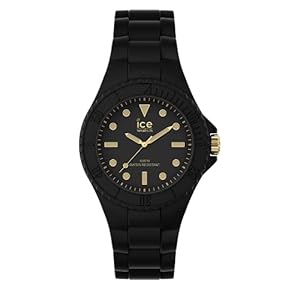 Ice-Watch – ICE generation Black gold – Zwart damenhorloge met siliconen armband – 019143 (Small)