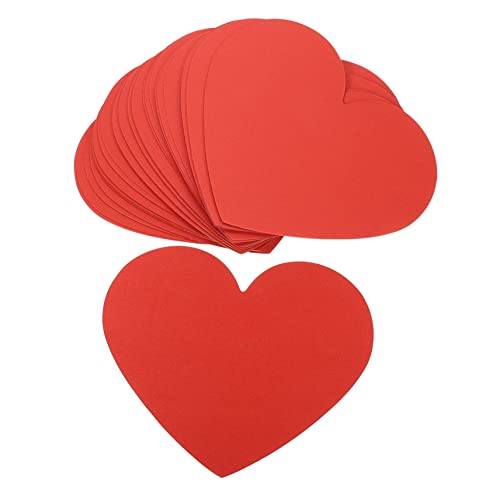 STOBOK 40pcs Love Card Heart Shaped Cards Heart Die Cuts Large Heart Paper Cutouts Heart Decor Heart Decorations Mold Kit Small Cards Valentines Cards Valentine Card Kit Red Love Paper