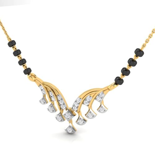 Image of WHP Jewellers Elegance 9KT Diamond Mangalsutra for Women | Diamond Fashion Jewellery for Women | Great for Gifting