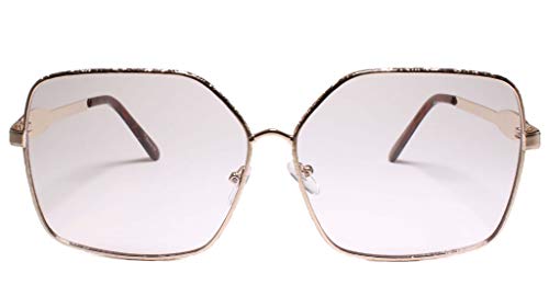 Oversized Exaggerated XXL Square Designer Chic Clear Lens Glasses2