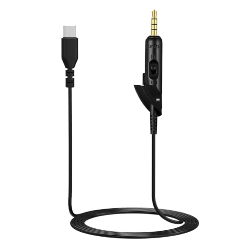 Cable tipo C a audio estereo 3,5 mm para Bose QC15 ideal para escuchar musica desde el ordenador