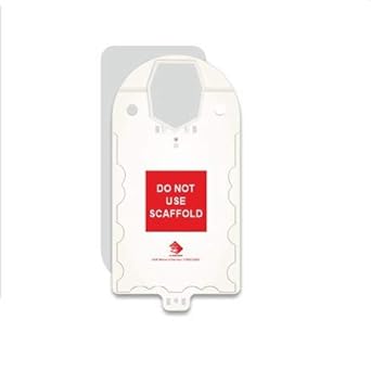 E-Square Big Scaffolding Tag Holder - White Colour (Set of 10)