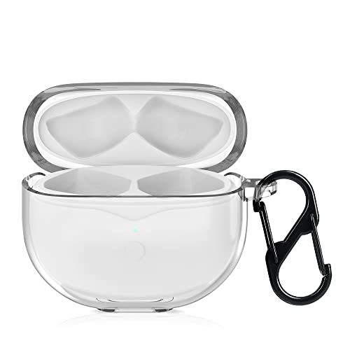 kwmobile Earphones Case Compatible with SoundPEATS Air 3 - Crystal TPU Two-Part Earbuds Case - Transparent