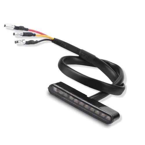 Mini Bike Brake Lghts Leds,Motorcycle Modification Small Brake Light,LED Tail Light Black Shell,Smoked Black Cover,LED and 3 Wires in One ﻿