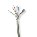 Produktbild Nedis Network Cable Roll | CAT6 | Stranded | S/FTP | Bare Copper | 305.0 m | Indoor | Round | LSZH | Grey | Gift Box