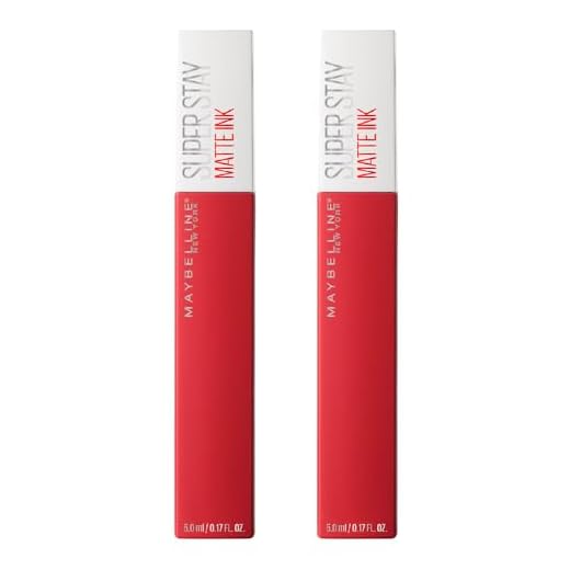 Maybelline New York, SuperStay Matte Ink, Cofre 2 Pintalabios Permanentes Líquidos de Larga Duración, Efecto Mate, Maquillajes Labiales, Tono 20 Pioneer - 2 Unidades, 10 ml