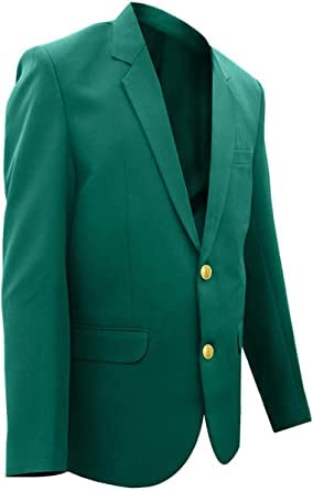 Casual Blazer Coat Slim Fit Sports Golf Green Cotton Jacket for Men's2
