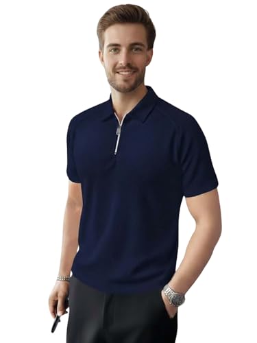 Image of GRECIILOOKS Tshirt for Man | T Shirt for Mans | Mens Tshirts | Polo T- Shirt for Mens | Half Sleeve Polo Neck Tshirt for Men (Available in Plus Sizes)