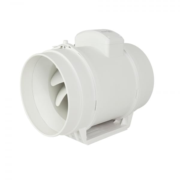 Extractor de aire en línea Bilake para conducto circular/tubular de 200mm 95/120W