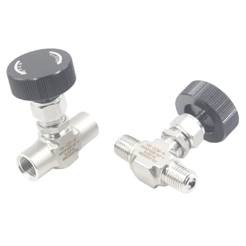 Vanne à pointeau inox 316 de précision 1/2 NPT robustesse 6000 psig