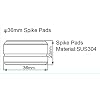 Juese Solid Stainless Steel Speaker Spike Pads Shoes 36mm