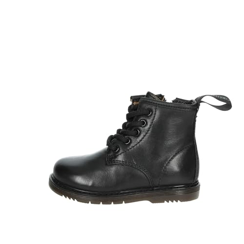 Botte amphibie fille noire GRUNLAND Nill PP0193 à lacets et zip