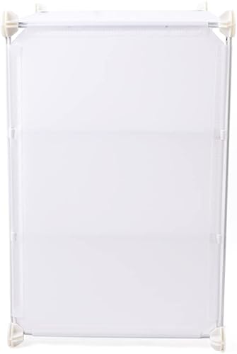 Miniatura 6 de Armario de almacenamiento de zapatos de 4 unidades, 96 pares de zapatos, 12 niveles grande de plástico con cubiertas, unidad de cubo organizador de