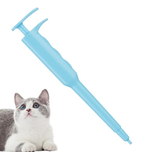 Pastillero para perros, dispensador de pastillas ergonómico, dispositivo de administración de píldoras para cachorros - Para perros, gatos, golosinas, alimentación, desparasitario, viajes, camping