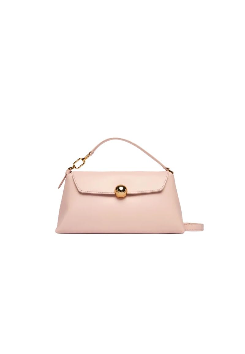 Furla Sfera Soft Mini Bolso de mano, Rosa Polvo, Cuero, 24 x 12 x 9 cm, con Correa Ajustable