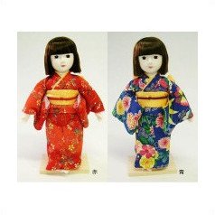 日本人形セット 赤と青の着物 日本人形セット赤と青の着物|mercariメルカリ官方指定廠商