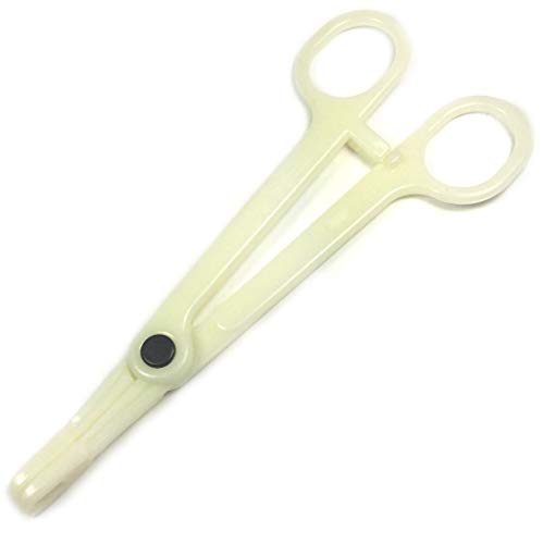 MallGoodies Acrylic Homestat Non-Slotted Sponge Clamp/Forceps Ratchet Body Piercing Tool