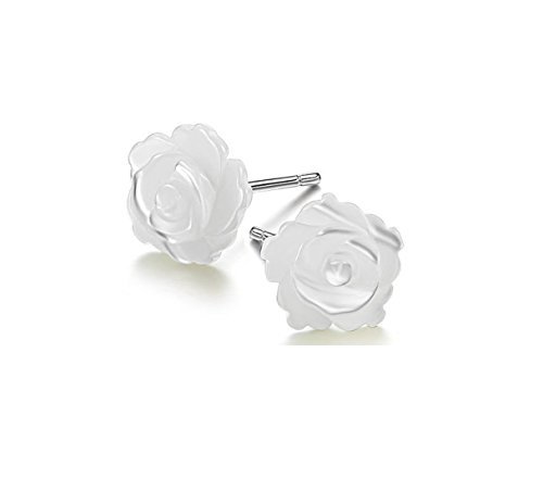 Rose Fiore Argento 925 Orecchini Valentine