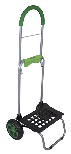 Image of dbest products Trolley Dolly Shopping Grocery Foldable Cart Storage Mom, Green Chevron