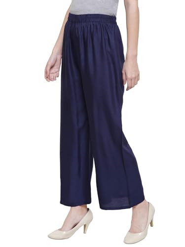 Stylesindia™ Women's Palazzo Pants - Soft Rayon Bottom Pants for Tops, Tees & Kurta Kurtis2