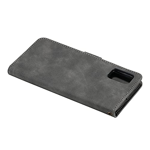 Grandcaser Capa para Zenfone 8 Ultrafino Couro Magnético Construído con 3 Slots Cartão Flip Stand à