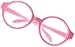 XinYiC - Coppia di occhiali da vista con montatura rotonda, per bambole My Life, 46 cm, colore: Rosa