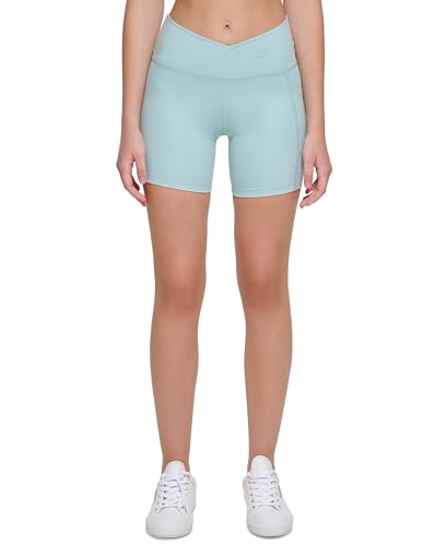 Short de cyclisme Calvin Klein Performance pour femme à taille croisée en noir