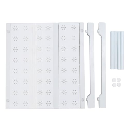 Juqrelith Organizzatore Armadio Espandibile, Portaoggetti 42cm, Altezza 22cm, Senza Fori