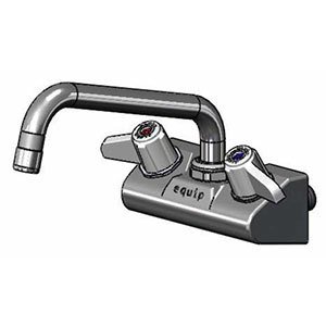 Grifo de pared T y S latón de 4 pulgadas que elimina salpicaduras gracias a su boquilla de 8