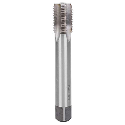 Lxwythozoan HSS G1/2-14 Macho de roscado extendido, macho de reparación de tuberías cónico de acero de alta velocidad, herramienta de corte de 14 TPI para acero inoxidable y hierro fundido,