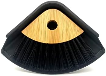 Xifando Mini Dustpan and Broom-Bamboo Handle Small Broom and Dustpan Set, Combination Mini Desktop &Keyboard Sweep, Small Hair Sweeping Broom