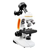 SVBONY SM202 Compound Monocular Microscope for Adults, 40X-2000X Compound Microscope Kit, Microscope with Mechanical Stage, Mobile Phone Adapter, for Lab Class Study