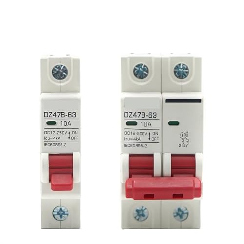Disjoncteur DZ47 DC 25A isolateur de pôle positif et négatif pour installation solaire de chalet