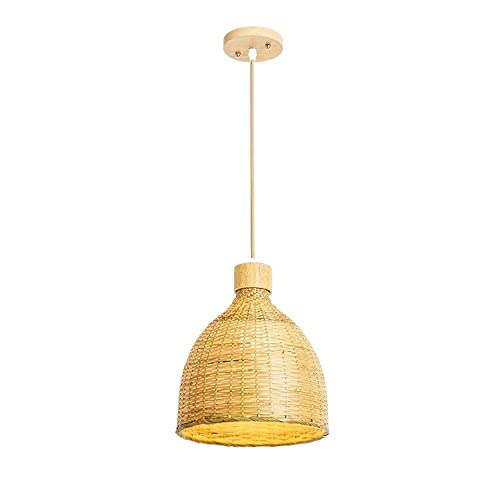 Restaurant restaurant allée chambre luminaire en bois et rotin fait main