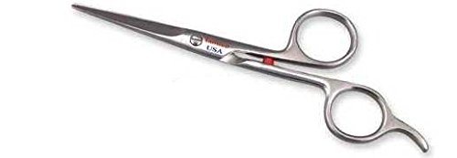 TAMSCO Patriot Shear American 410x Stainless Steel Offset Handle Hair Cutting Scissors, Satin Finish, 0.8 Ounce