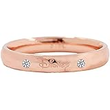 [ディズニー] リング 指輪 金属アレルギー サージカルステンレス 316L 24金加工 プレゼント ギフト メンズ レディース ピンクゴールド 7号 ステンレス 結婚指輪［並行輸入品］ [並行輸入品]