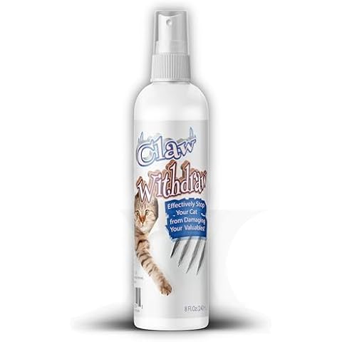 Pet MasterMind Claw Withdraw Cat Scratch Deterrent Spray for Furniture, Rugs, Fabric, Leather, Wool 8oz Cover